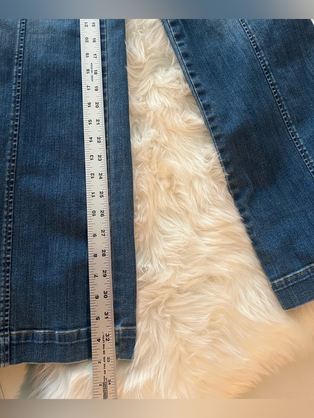 SPANX seamed wide leg vintage indigo jeans size XS - Picture 7 of 12